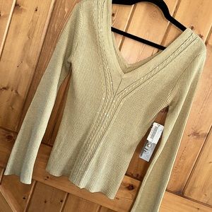 Star City Gold V-Neck Sweater